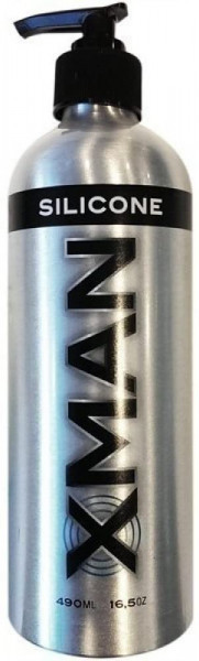 X-Man Silikon Gleitmittel in Aluminium Flasche mit Pump Dosierer