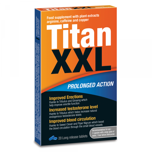 Titan XXL Prolonged Action (20 tabs) für eine Optimierte Erektion