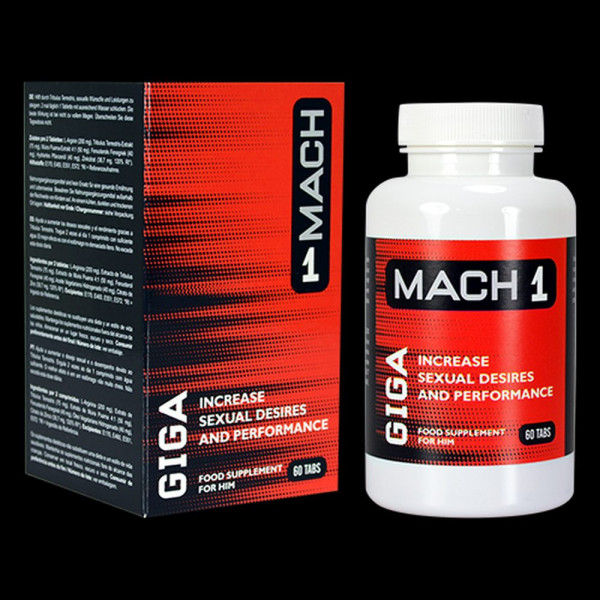Mach 1 " Giga " (60 Stk.) Potenzhilfe Erektionshilfe sexuelles Verlangen und Leistungsfähigkeit